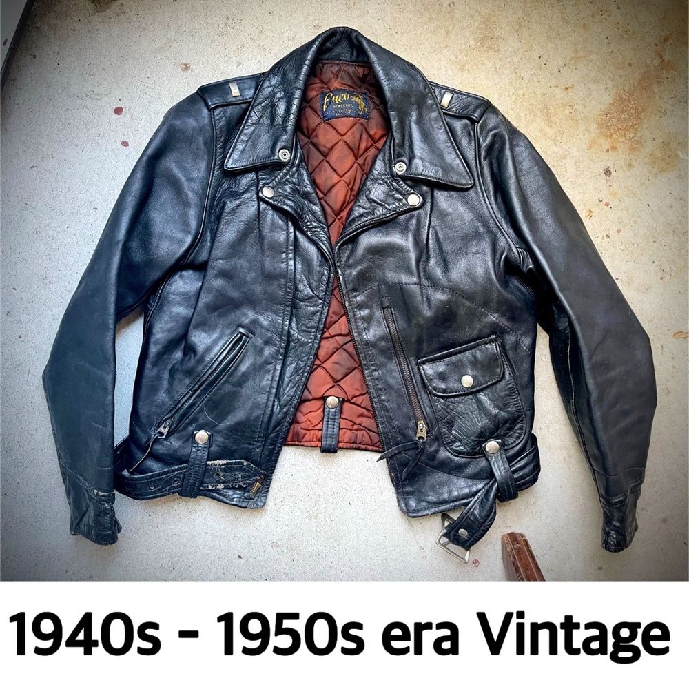 1950s Vintage Buco Horsehide Leather Jacket 40s era Moto Biker Motorcycle XS S